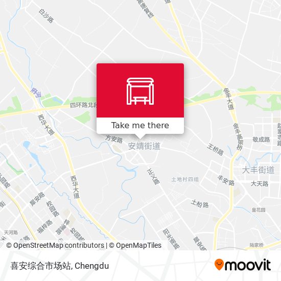 喜安综合市场站 map