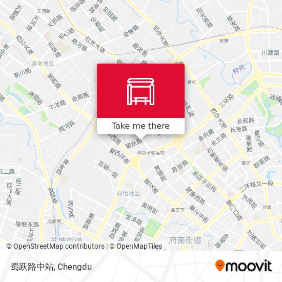 蜀跃路中站 map