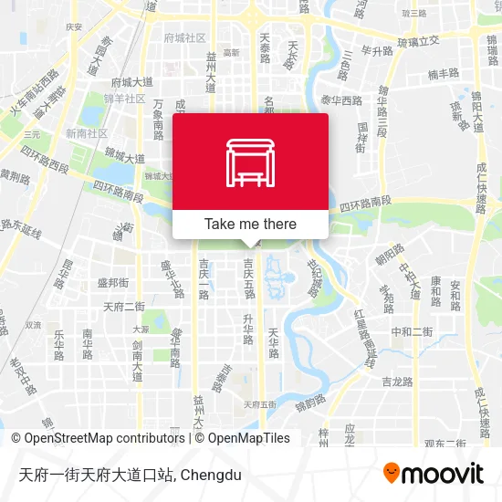 天府一街天府大道口站 map