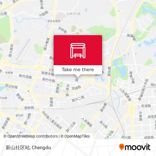 新山社区站 map
