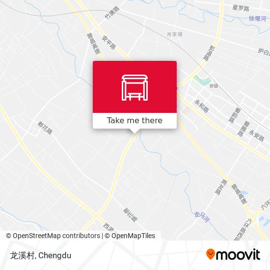 龙溪村 map