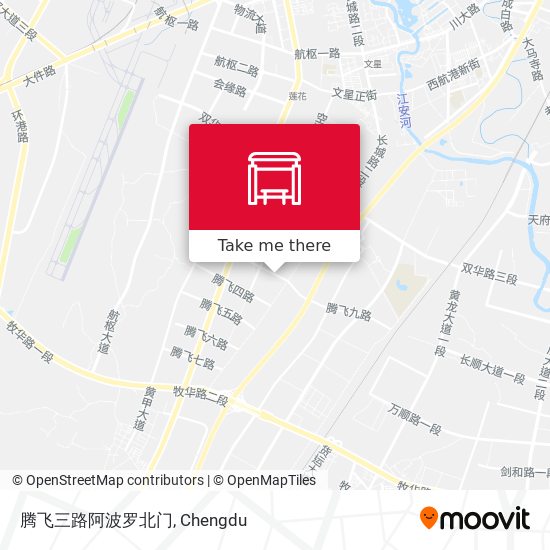 腾飞三路阿波罗北门 map