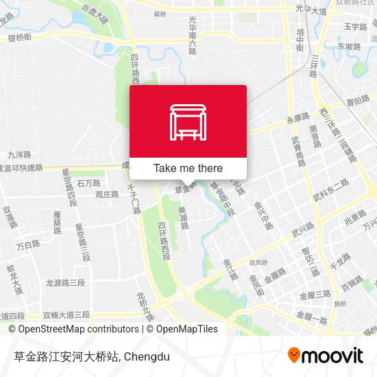 草金路江安河大桥站 map