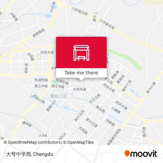 大弯中学西 map