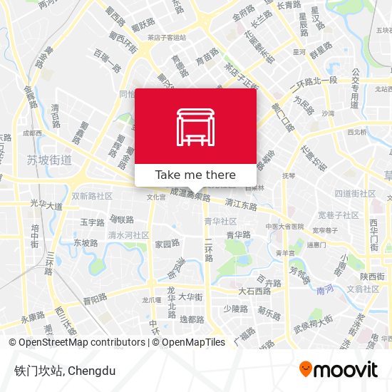 铁门坎站 map