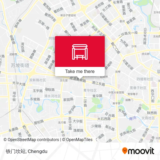 铁门坎站 map