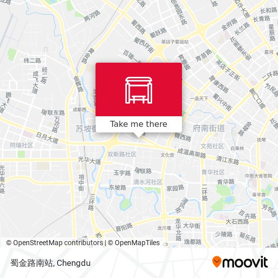 蜀金路南站 map