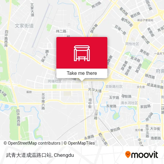 武青大道成温路口站 map