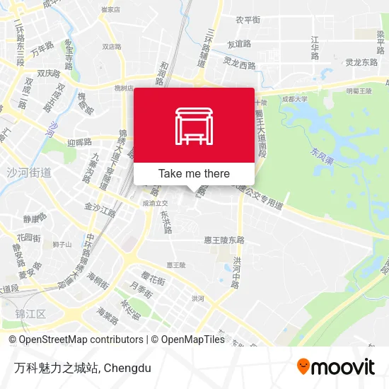 万科魅力之城站 map