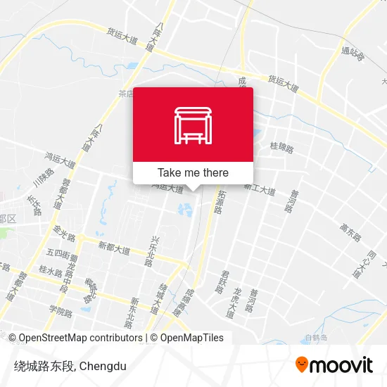 绕城路东段 map