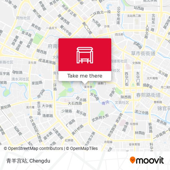 青羊宫站 map