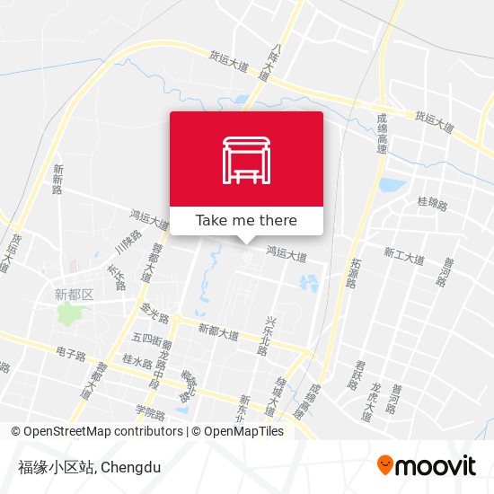 福缘小区站 map