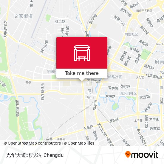 光华大道北段站 map