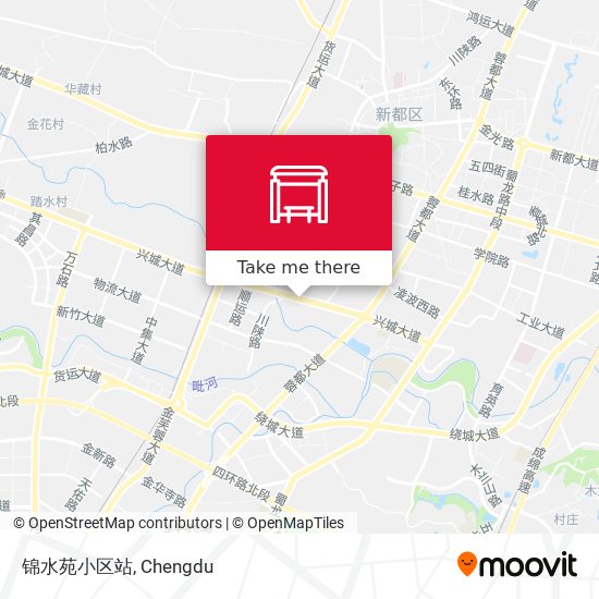 锦水苑小区站 map