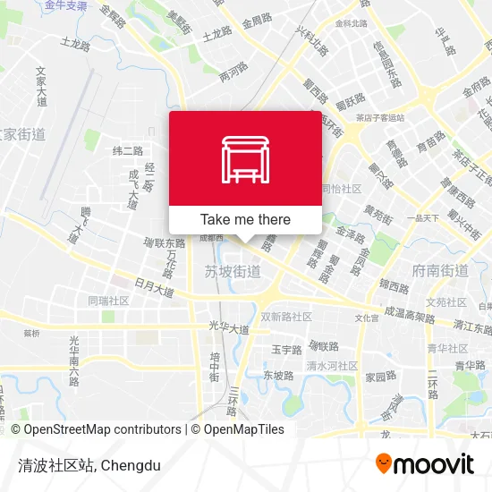 清波社区站 map