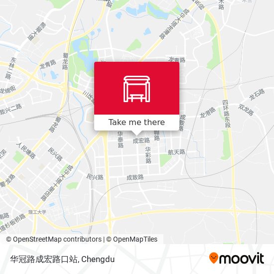 华冠路成宏路口站 map