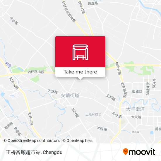 王桥富顺超市站 map