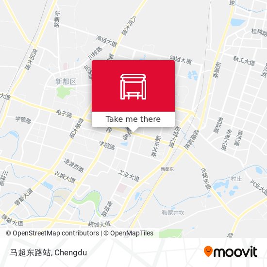 马超东路站 map