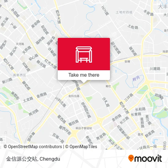 金信源公交站 map
