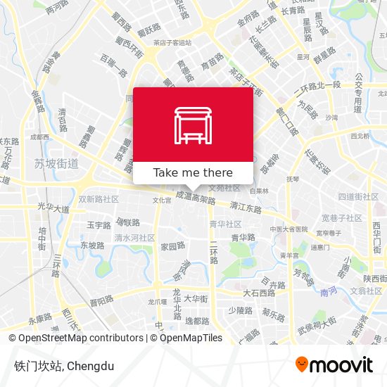 铁门坎站 map