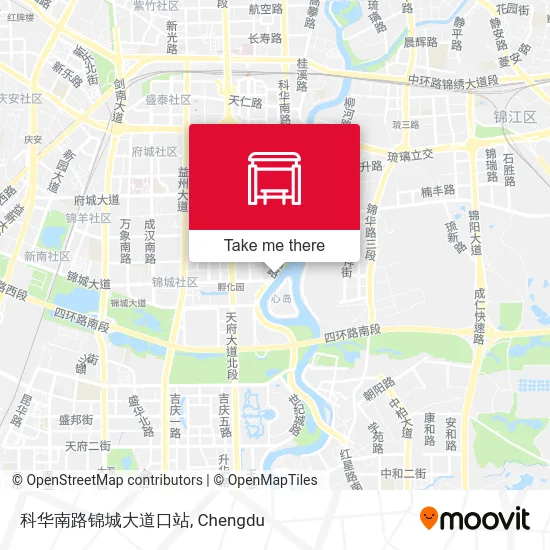 科华南路锦城大道口站 map