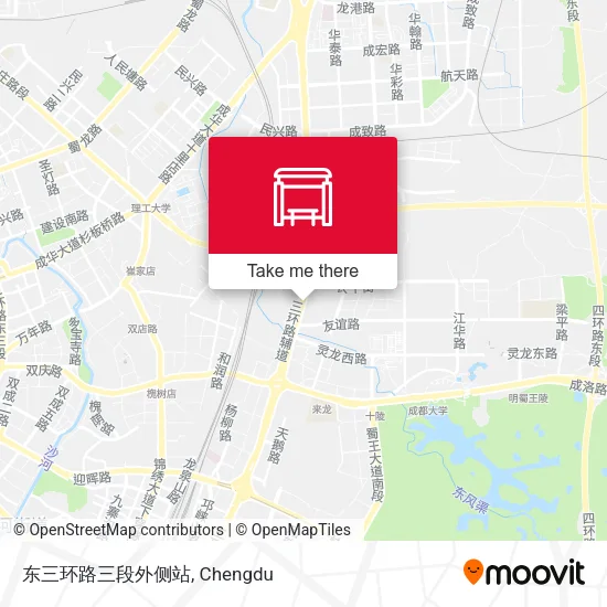 东三环路三段外侧站 map