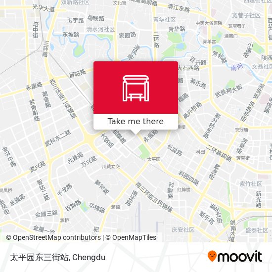 太平园东三街站 map
