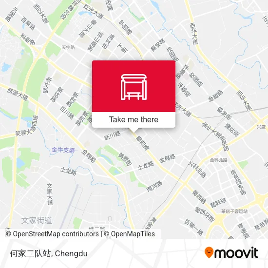 何家二队站 map