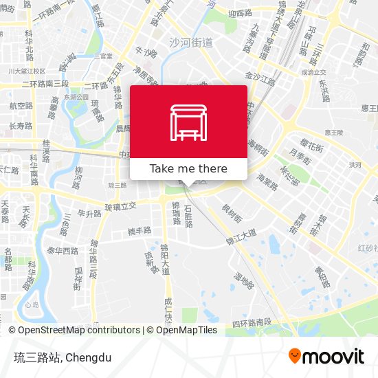 琉三路站 map
