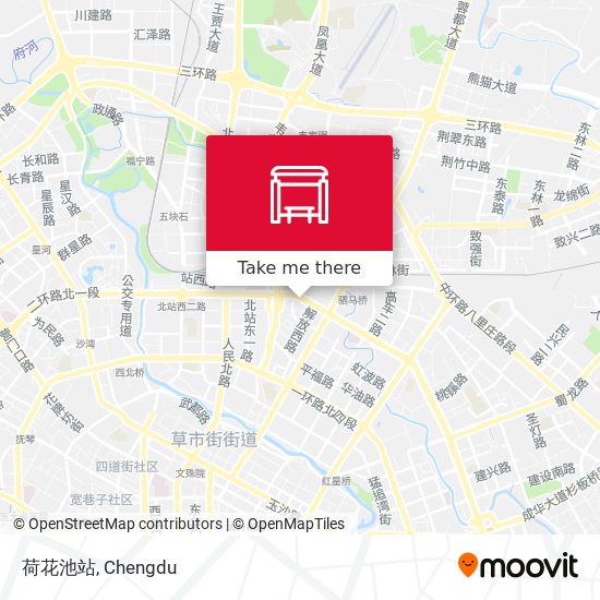 荷花池站 map