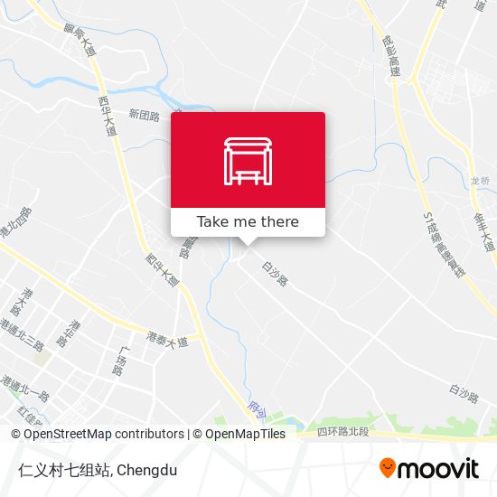 仁义村七组站 map