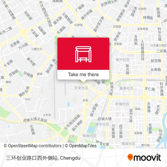 三环创业路口西外侧站 map