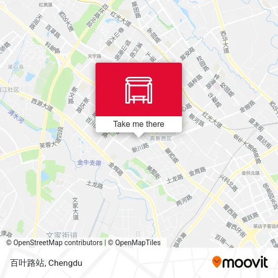 百叶路站 map