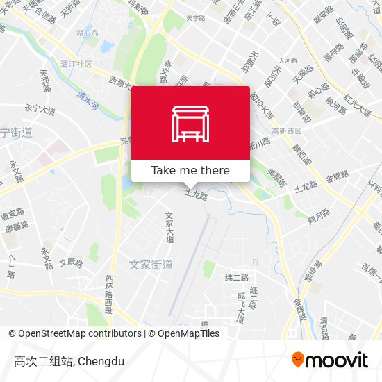 高坎二组站 map