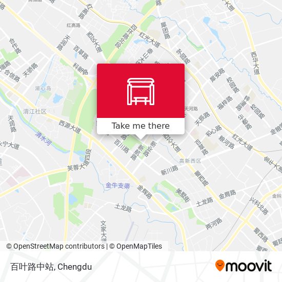 百叶路中站 map