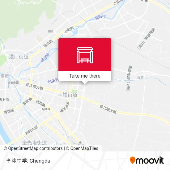 李冰中学 map