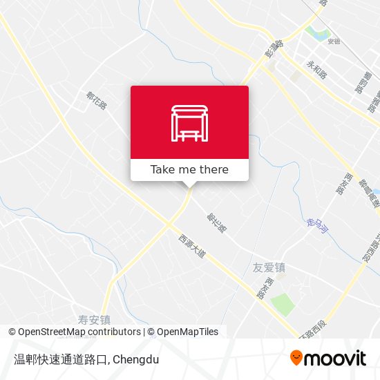 温郫快速通道路口 map