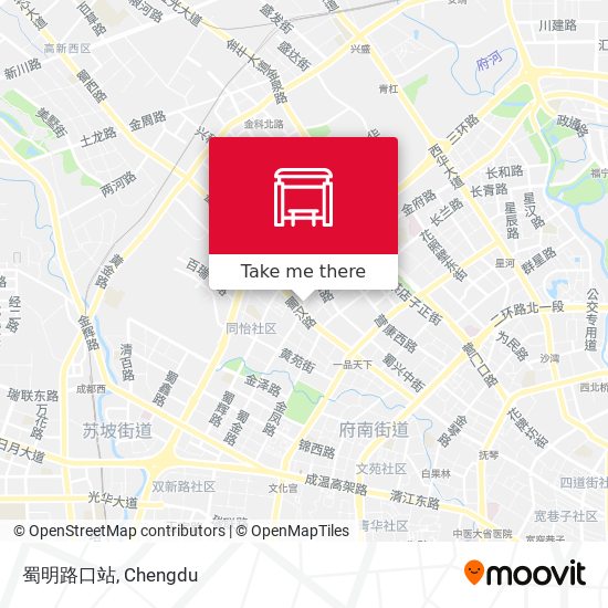 蜀明路口站 map