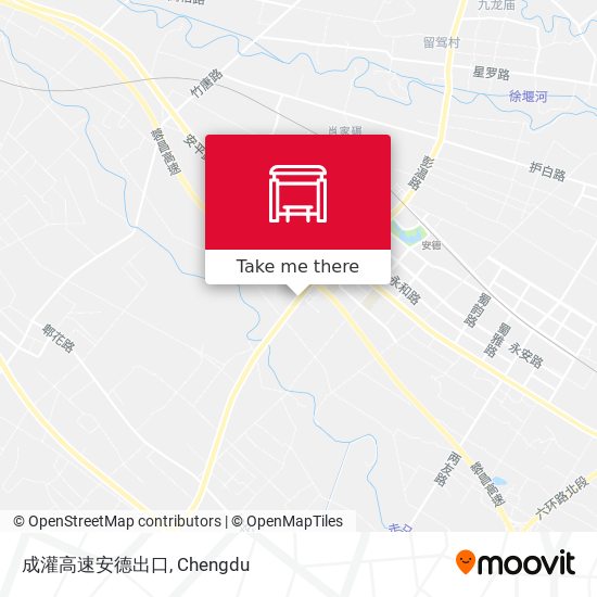成灌高速安德出口 map