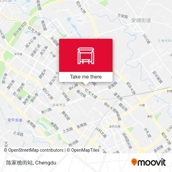 陈家桅街站 map