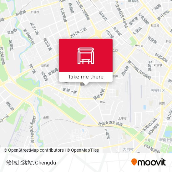 簇锦北路站 map