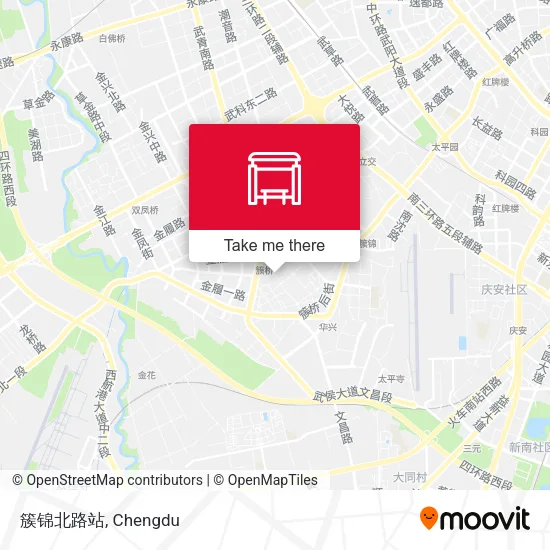 簇锦北路站 map