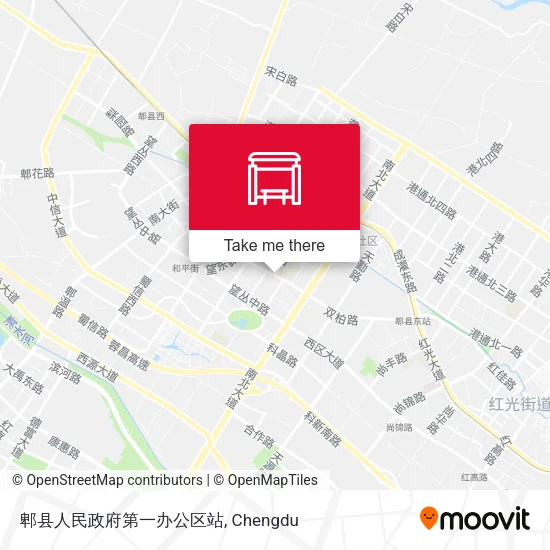 郫县人民政府第一办公区站 map