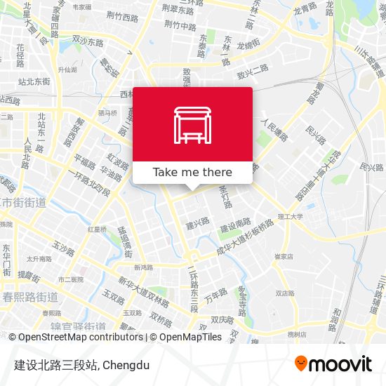 建设北路三段站 map