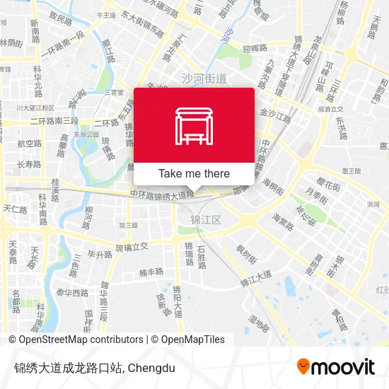 锦绣大道成龙路口站 map