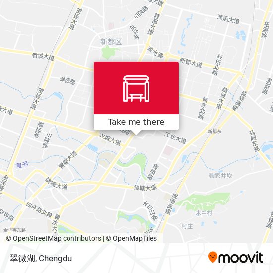 翠微湖 map