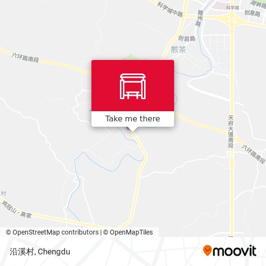 沿溪村 map