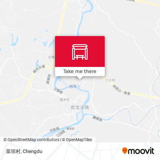 菜坝村 map