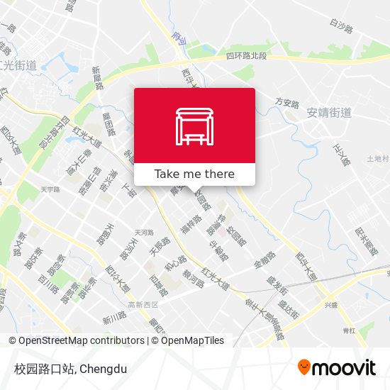 校园路口站 map