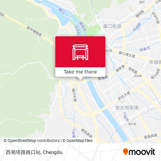 西蜀塔路路口站 map